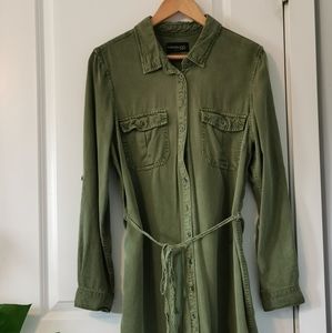 Green Shirt Dress